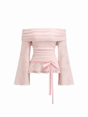 The Dahlia Lace Ruched Top